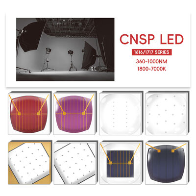 ราคาดีที่สุด ไฟเติมแสง LED ไฟเวที ปรับแต่งได้ 3W 1616 1717 ซีรีส์ 6000-7000K ถ่ายภาพ 365-1000nm CNSP COB LED ชิป